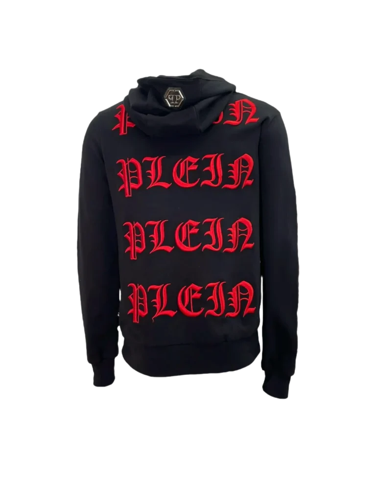 Cotton hoodie with print and rhinestone logo., photo 4 of 10