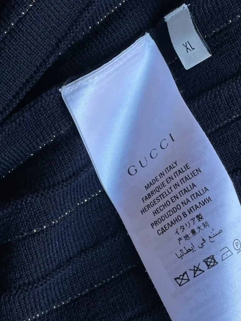 Gonna maxi plissè in lana e lurex, XXL., foto 5 di 5