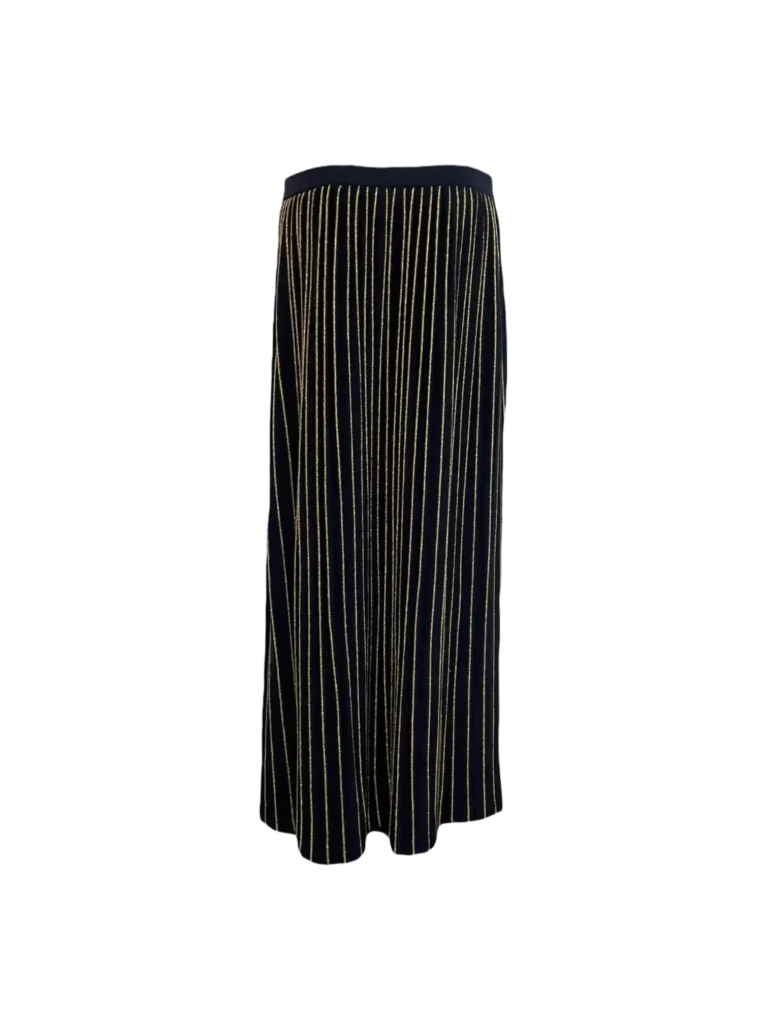 Wool and lurex pleated maxi skirt, photo 2 of 5