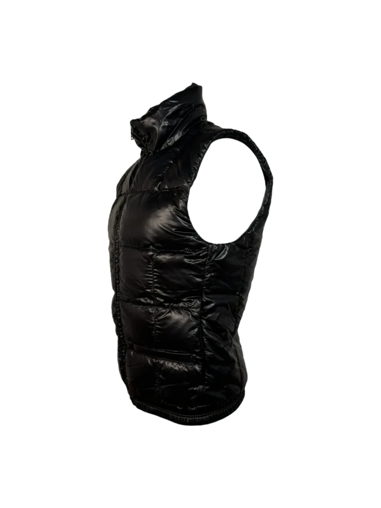 Shiny sleeveless down jacket., photo 2 of 6