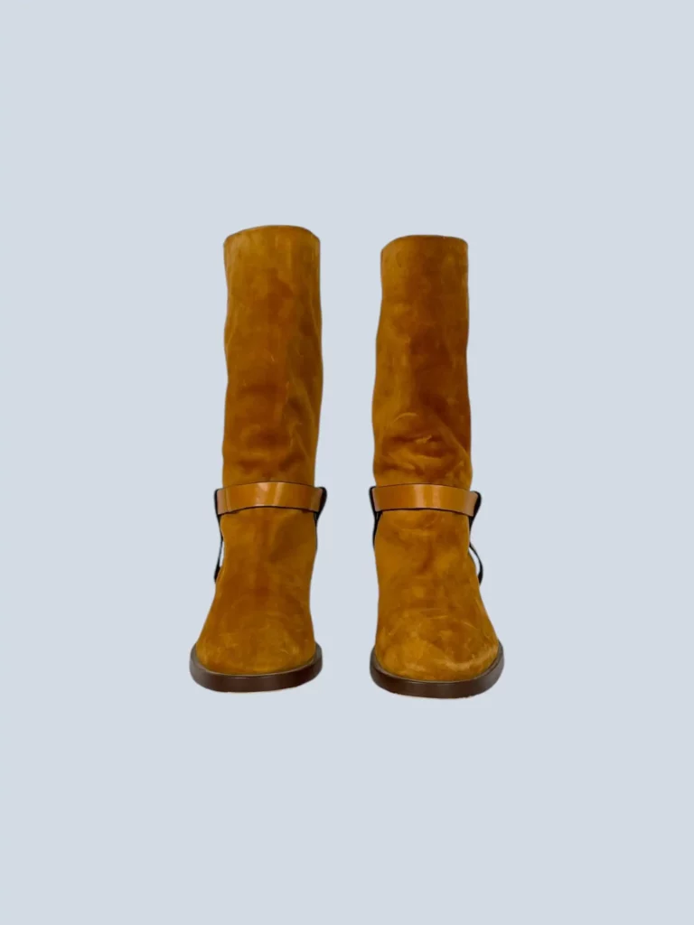 Suede leather boots, 40.5., photo 3 of 7