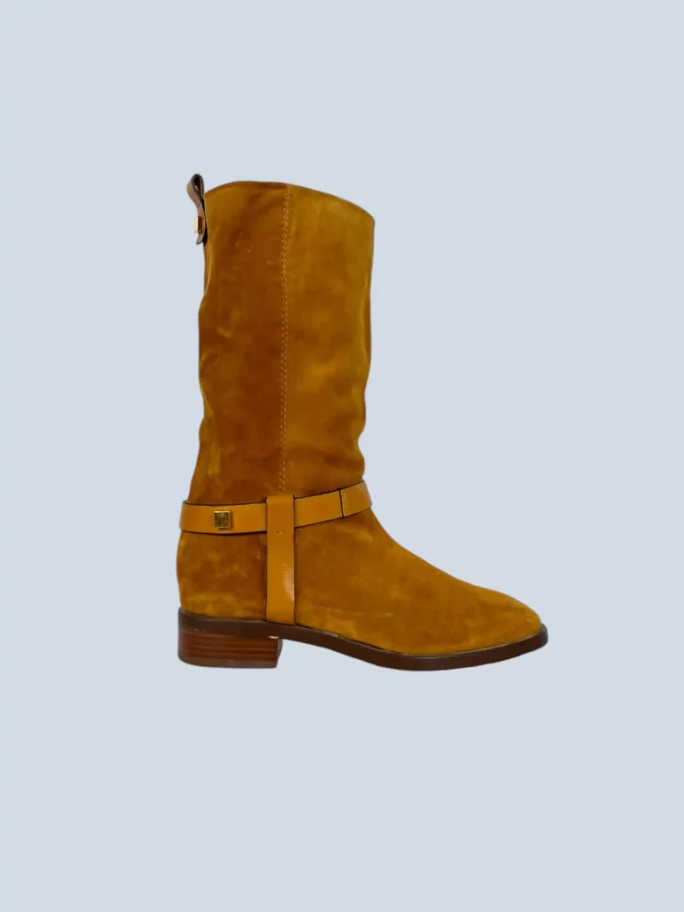 Suede leather boots, 40.5.