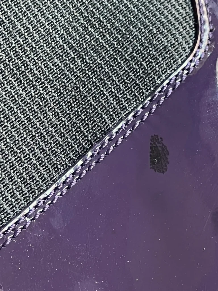 Stivali in pelle verniciata con logo strass., foto 6 di 6