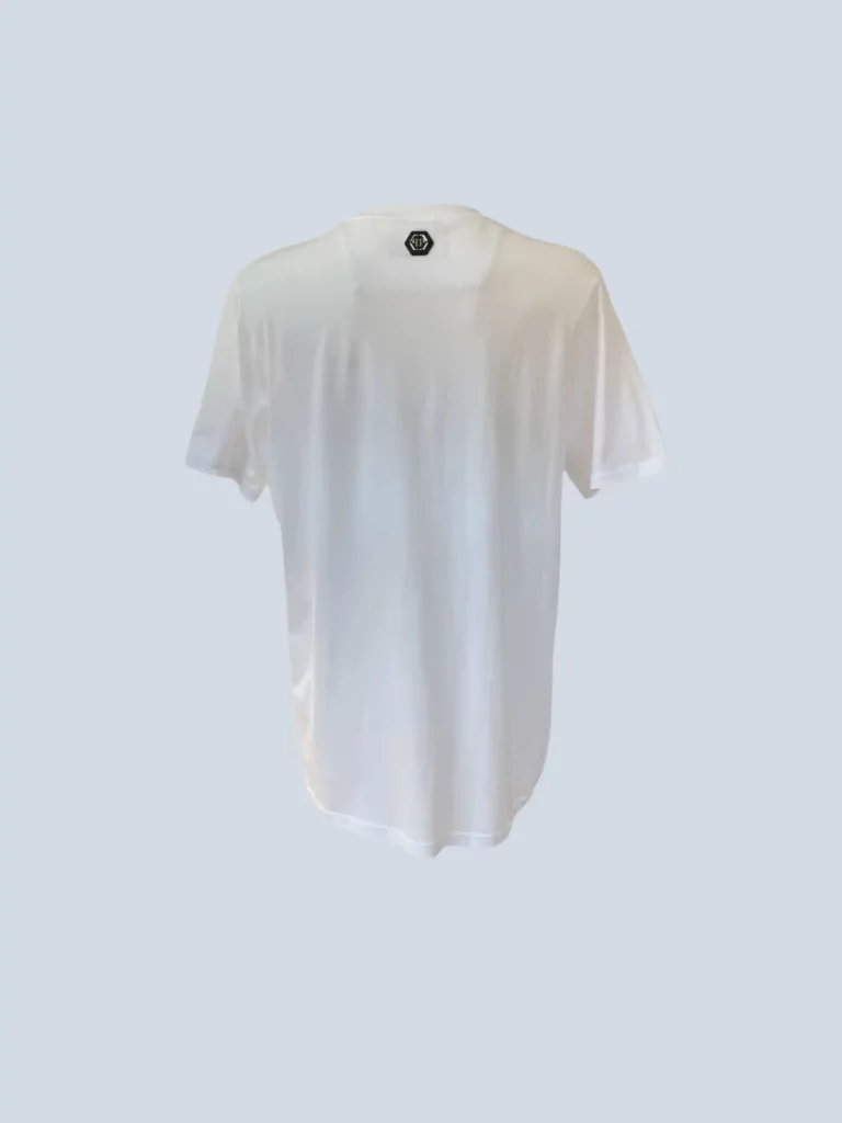 T-shirt in cotone con logo strass, XL., foto 3 di 9