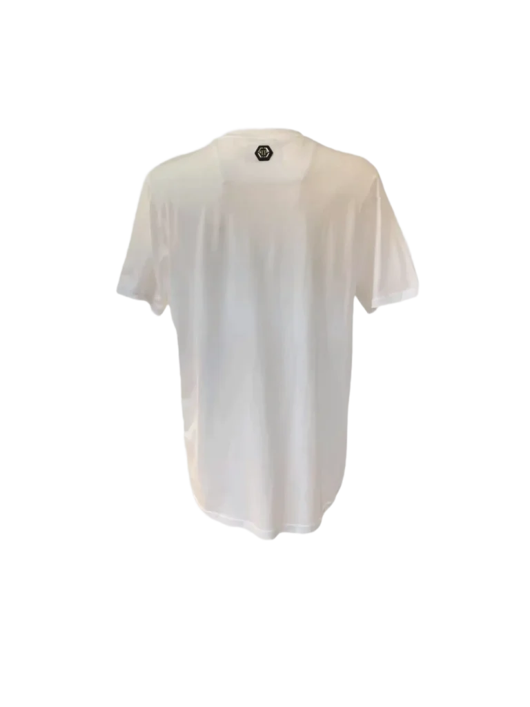 T-shirt in cotone con logo strass., foto 3 di 9