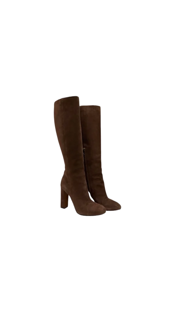 Suede knee-high boots., photo 2 of 5