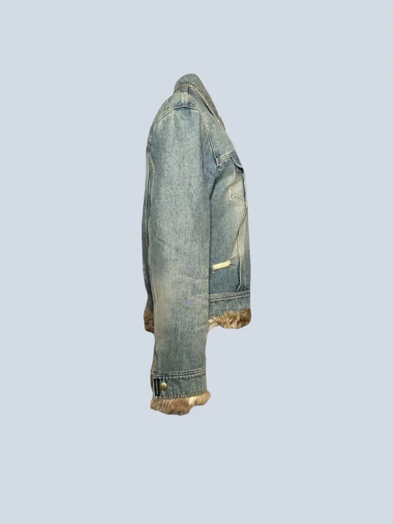 Giubbotto in denim e interno in pelliccia, 50., foto 3 di 5