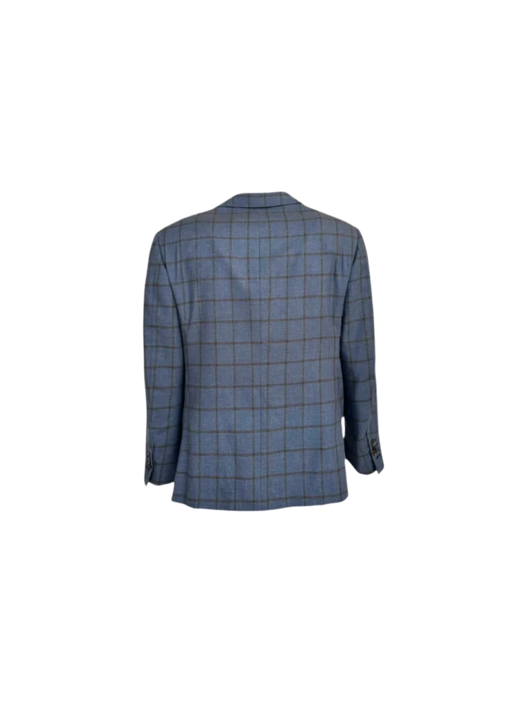 Blazer in lana a quadri., foto 3 di 4