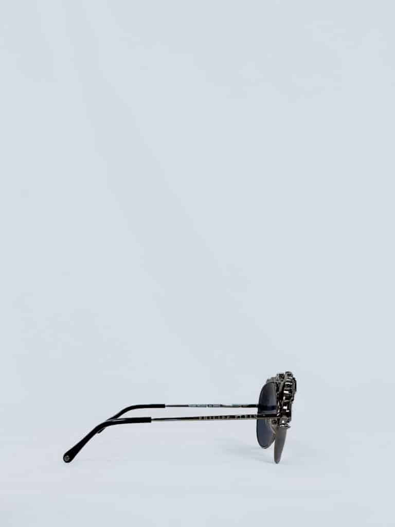 Occhiali aviator Sunshine in metallo e strass., foto 3 di 3