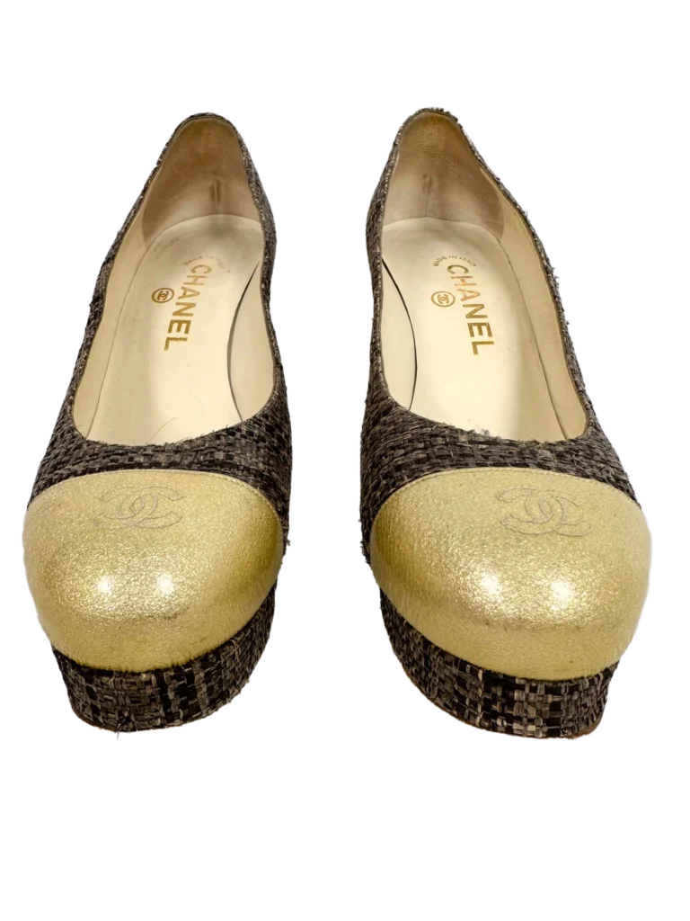 Logo raffia pumps, photo 6 of 7