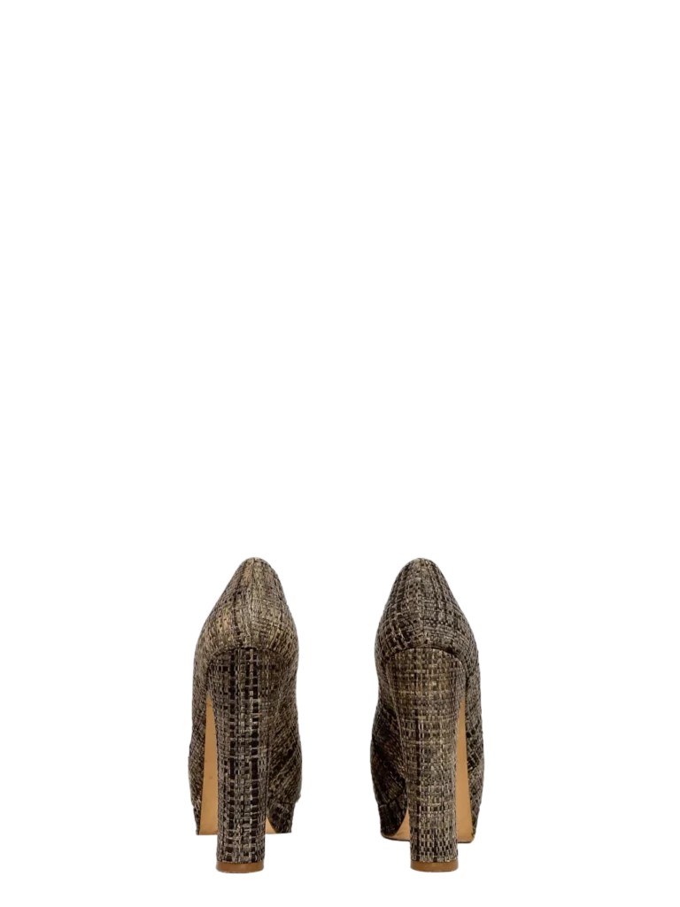 Logo raffia pumps, photo 4 of 7