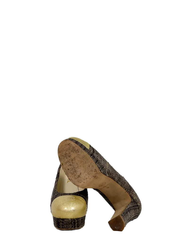 Logo raffia pumps, photo 5 of 7