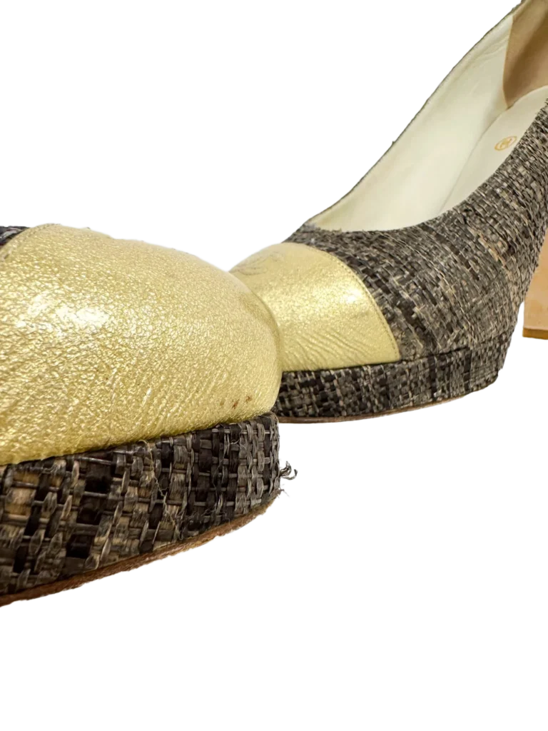 Logo raffia pumps, photo 7 of 7