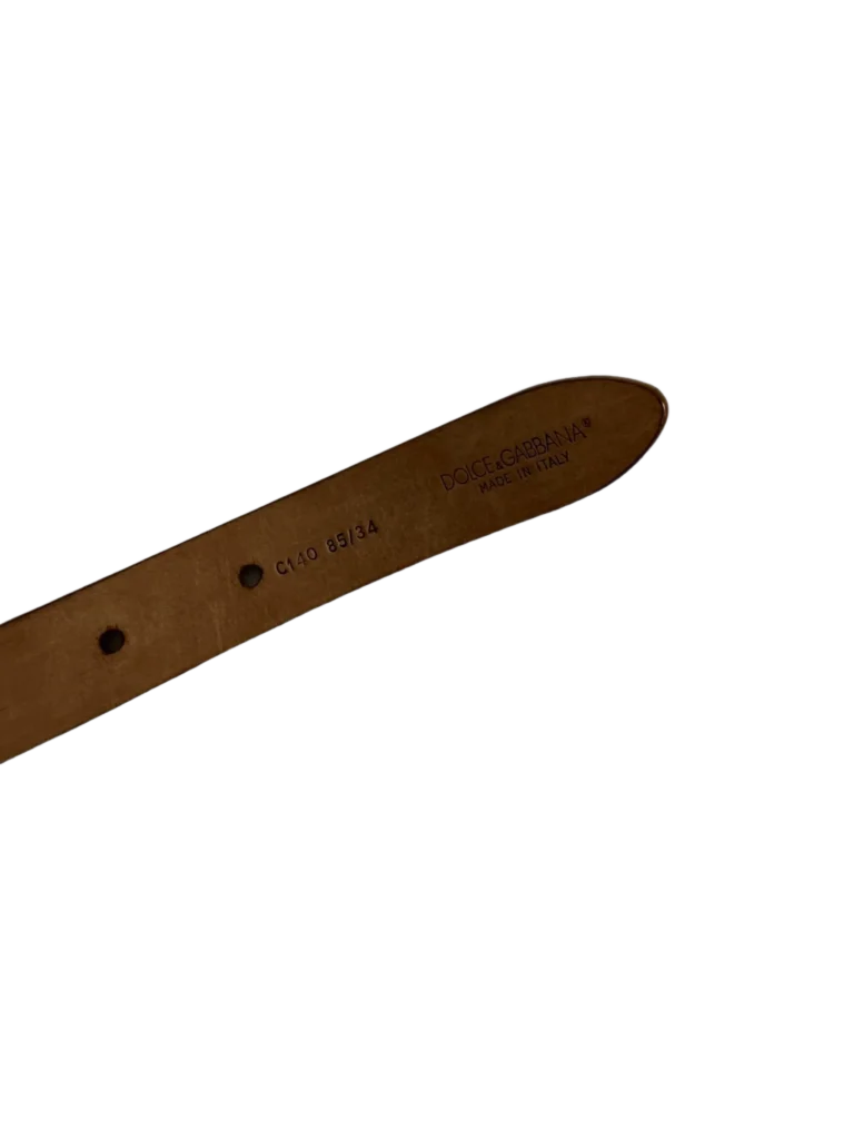 Double eel skin belt with rhinestones., photo 4 of 4