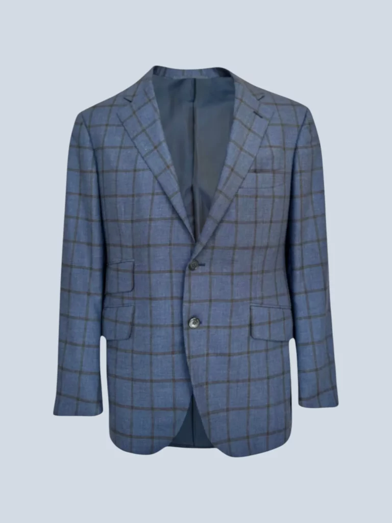Blazer in lana a quadri, 54.
