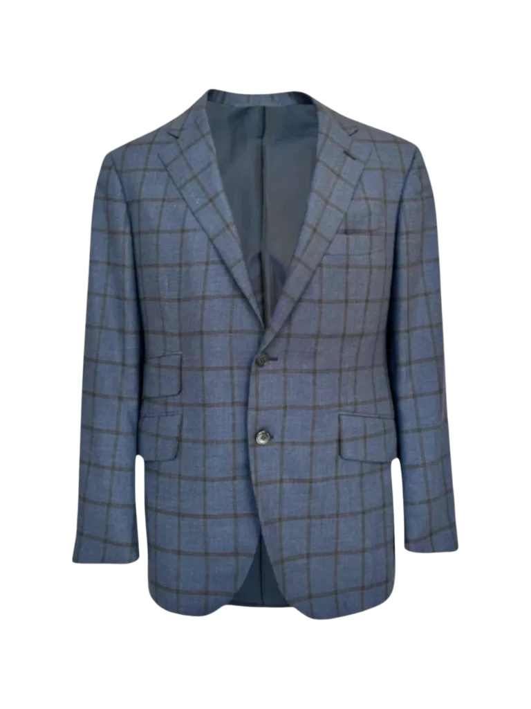Blazer in lana a quadri.