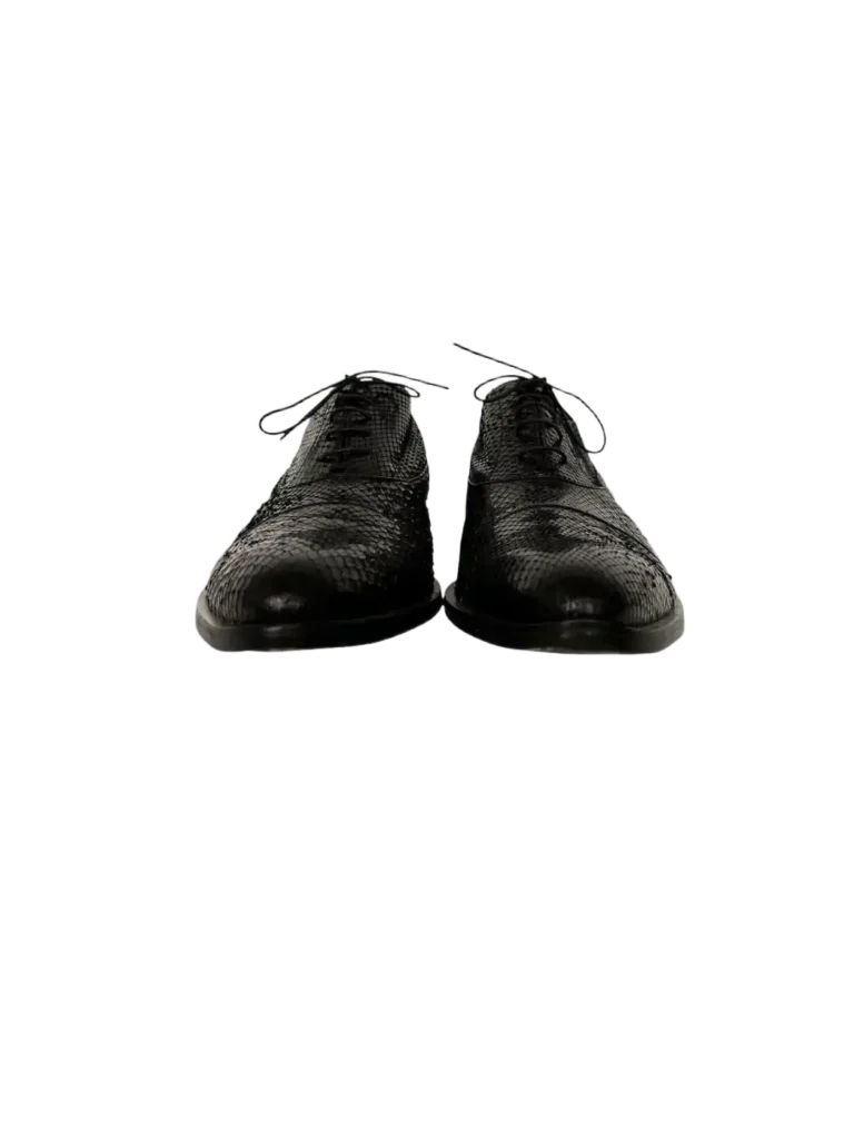 Exotic leather lace-up shoes., photo 2 of 4
