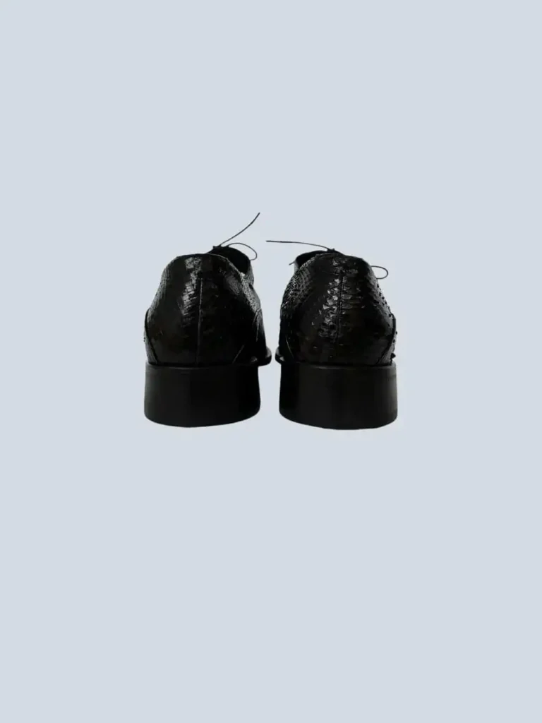 Scarpe stringate in pelle esotica, 45., foto 3 di 4