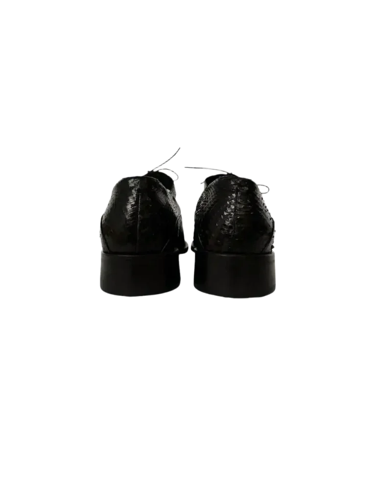Exotic leather lace-up shoes., photo 3 of 4