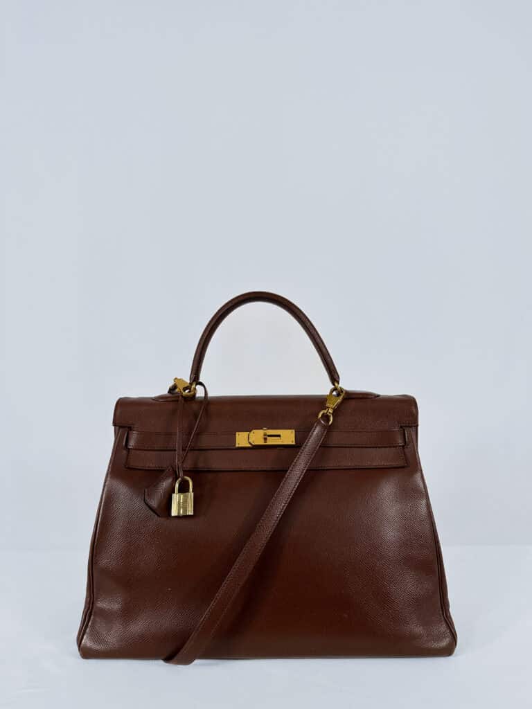 Borsa Kelly 35 in pelle Courchevel.