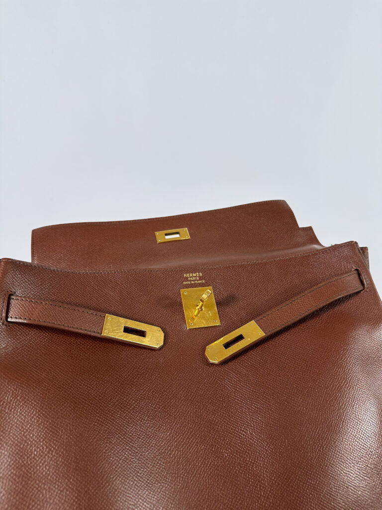 Borsa Kelly 35 in pelle Courchevel., foto 4 di 9