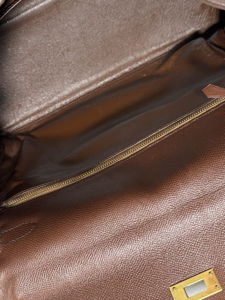 Borsa Kelly 35 in pelle Courchevel., foto 8 di 9