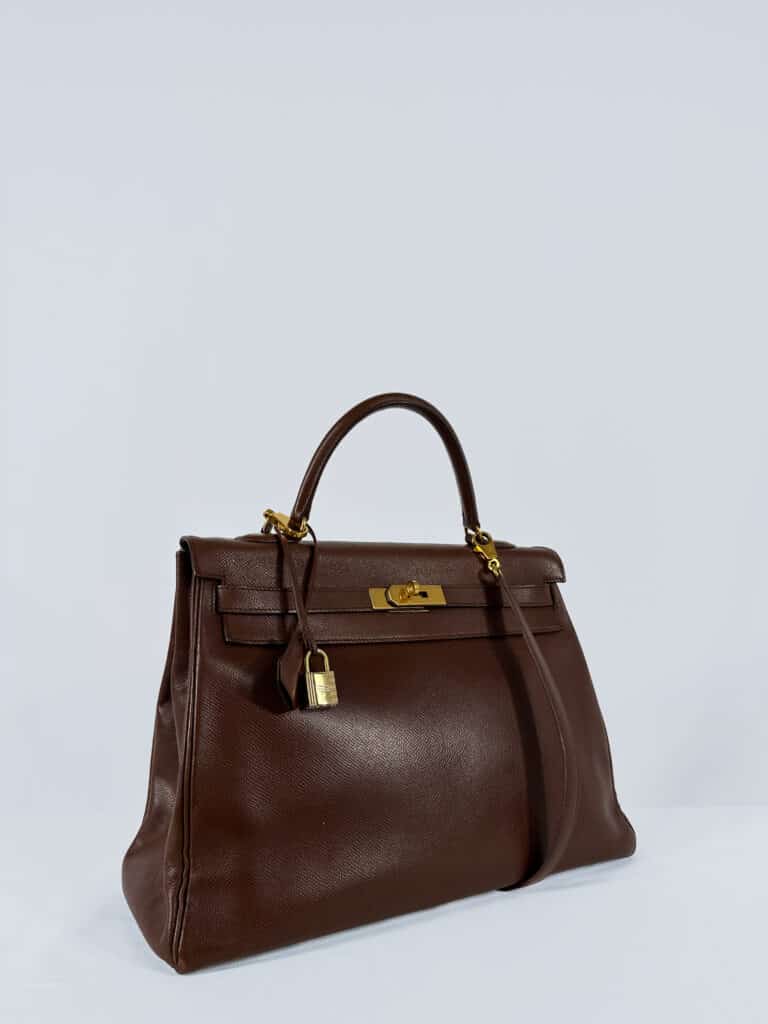 Borsa Kelly 35 in pelle Courchevel., foto 2 di 9