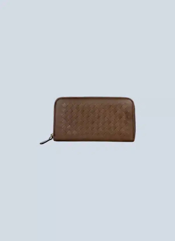 <b>Bottega Veneta</b> <br> portafoglio pelle intrecciata.