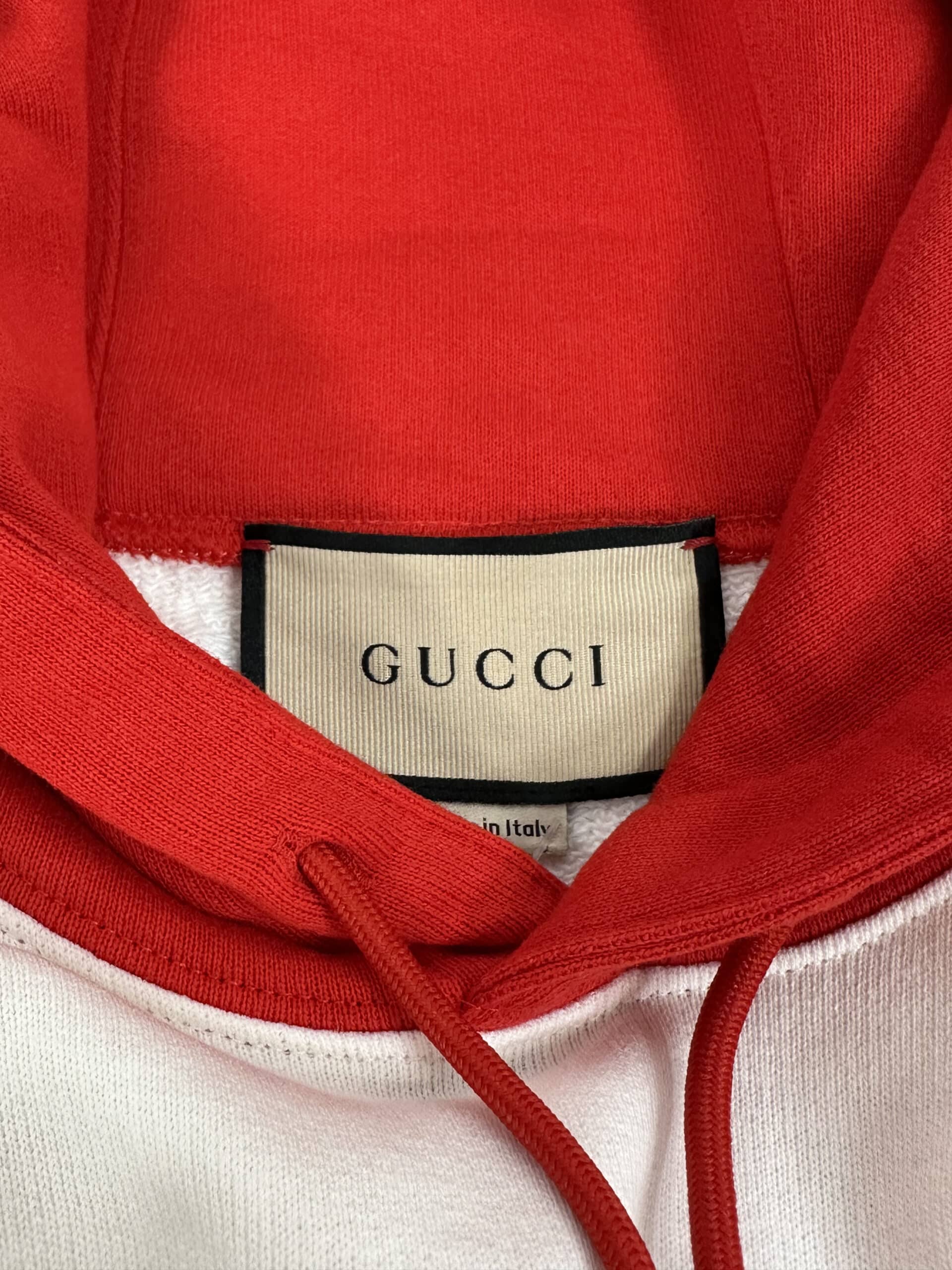 Felpa gucci rossa shop