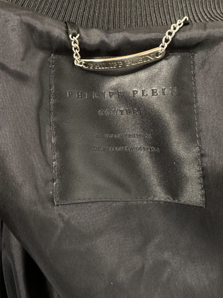 Giubbotto bomber denim e pelle, S., foto 4 di 4