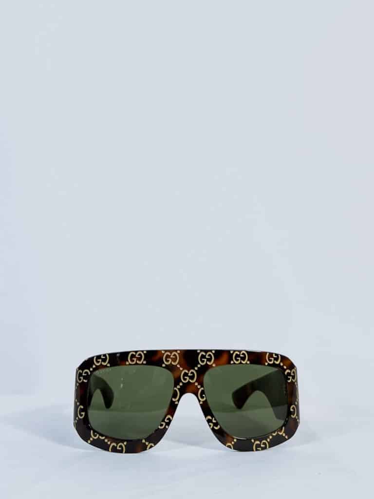 Occhiali da sole Shield in acetato Monogram., foto 2 di 4