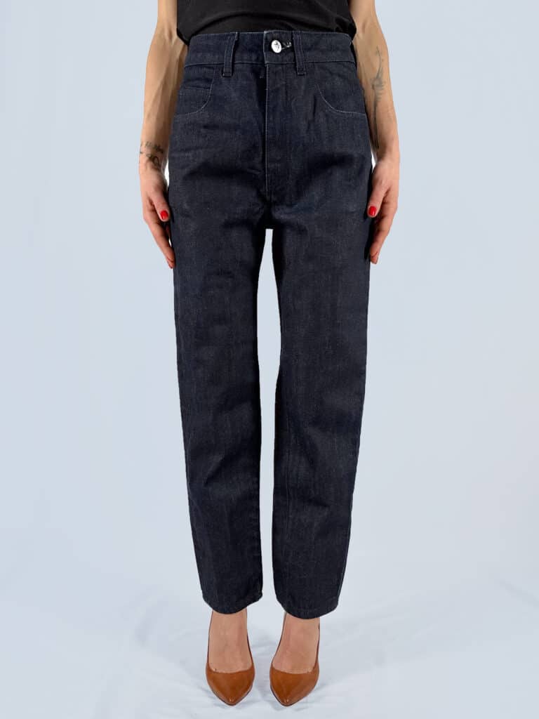 Pantaloni jeans a vita alta, 27.