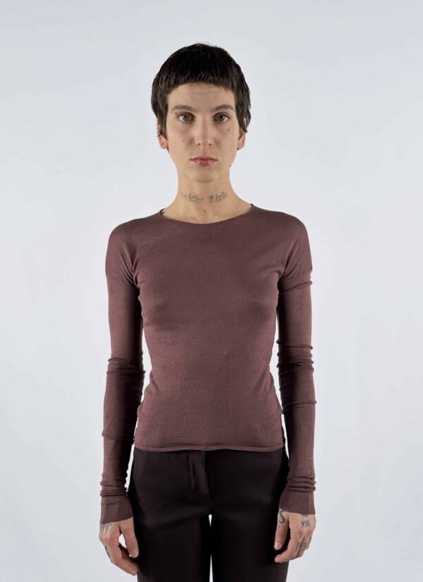 <b>Gucci by Tom Ford</b> <br> maglia a maniche lunghe in seta, S.