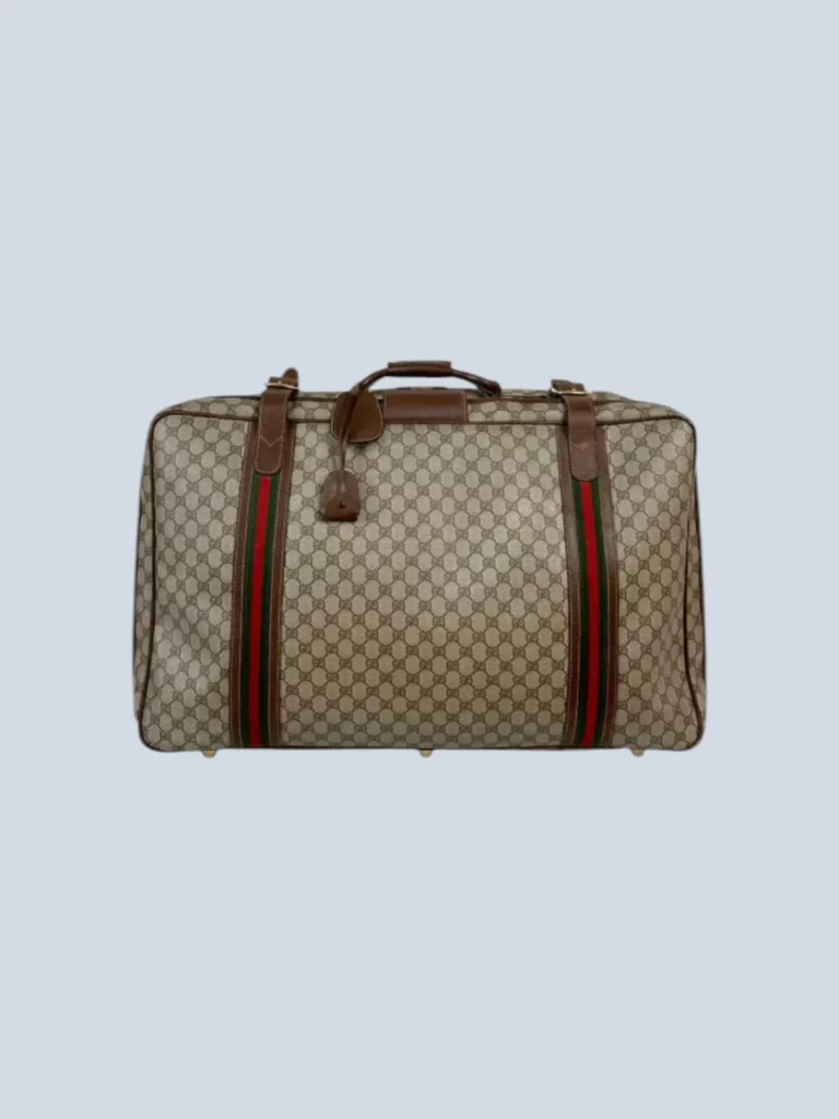 Valigia in pelle e tela Monogram.