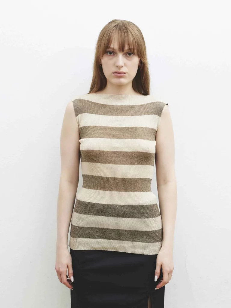 Top a righe in lurex, 40.