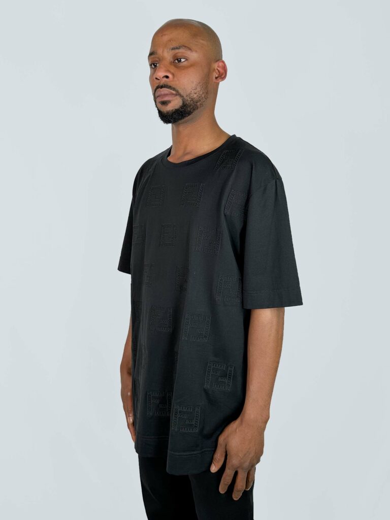 Cotton T-shirt with embroidered logos, XL., photo 2 of 4