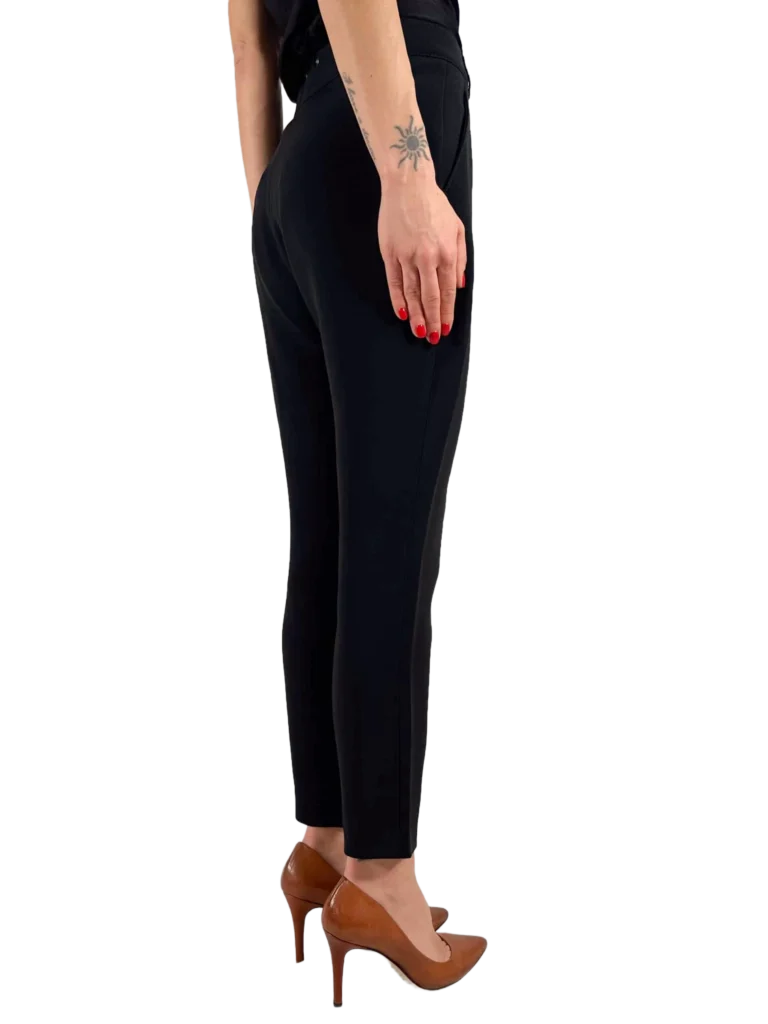 Viscose cigarette trousers with clip., photo 3 of 4
