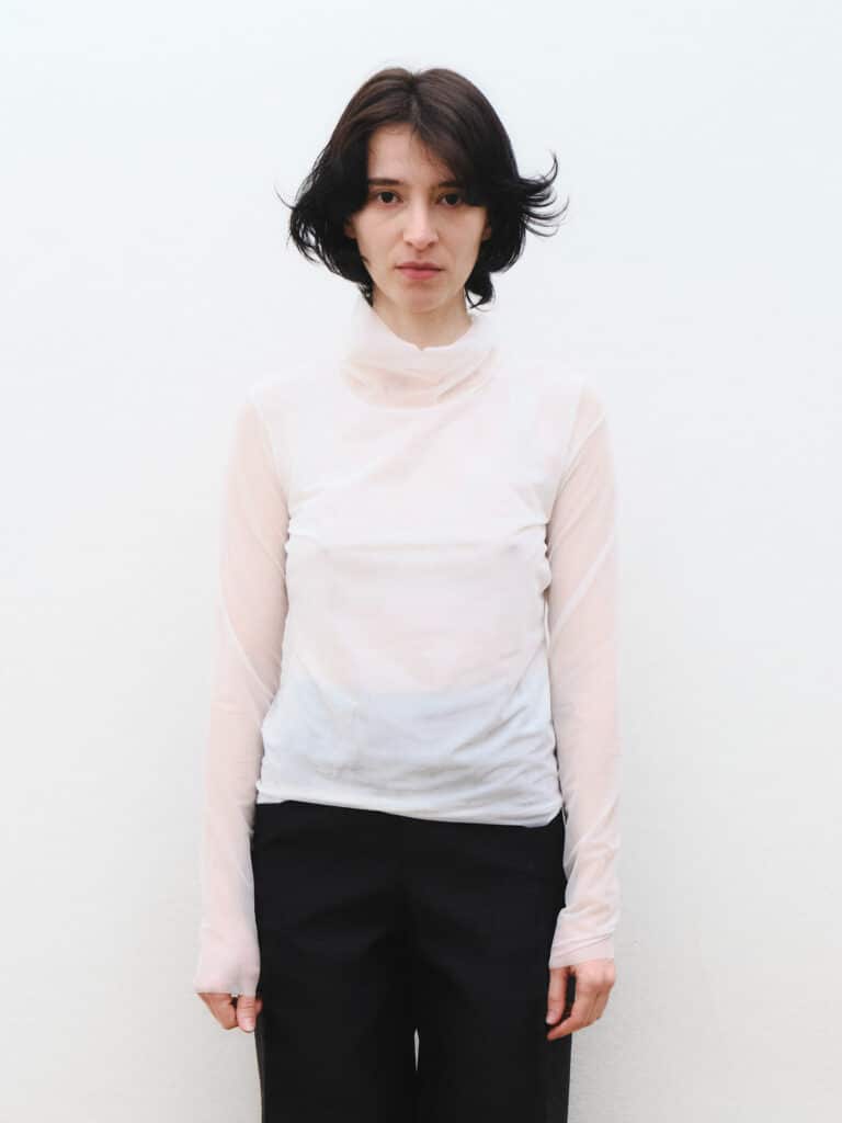 By Tom Ford, maglia a maniche lunghe in tulle, 38.