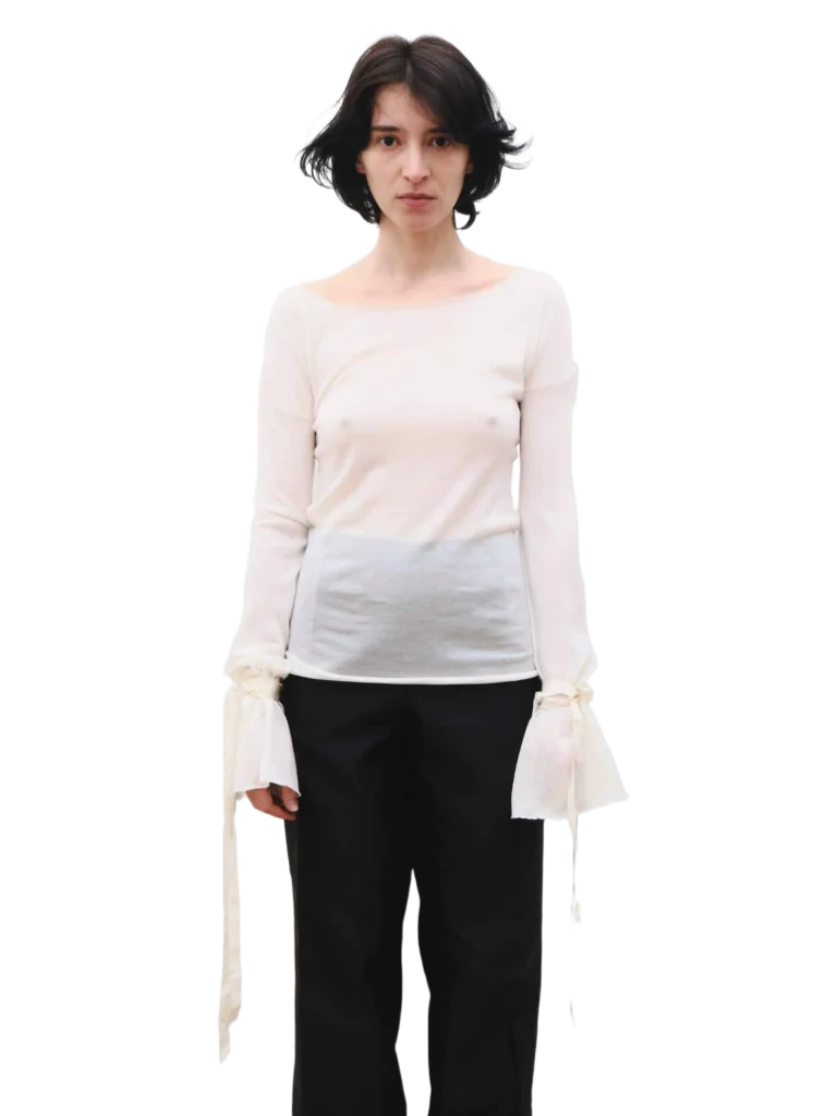 By Tom Ford, maglia maniche lunghe con lacci.