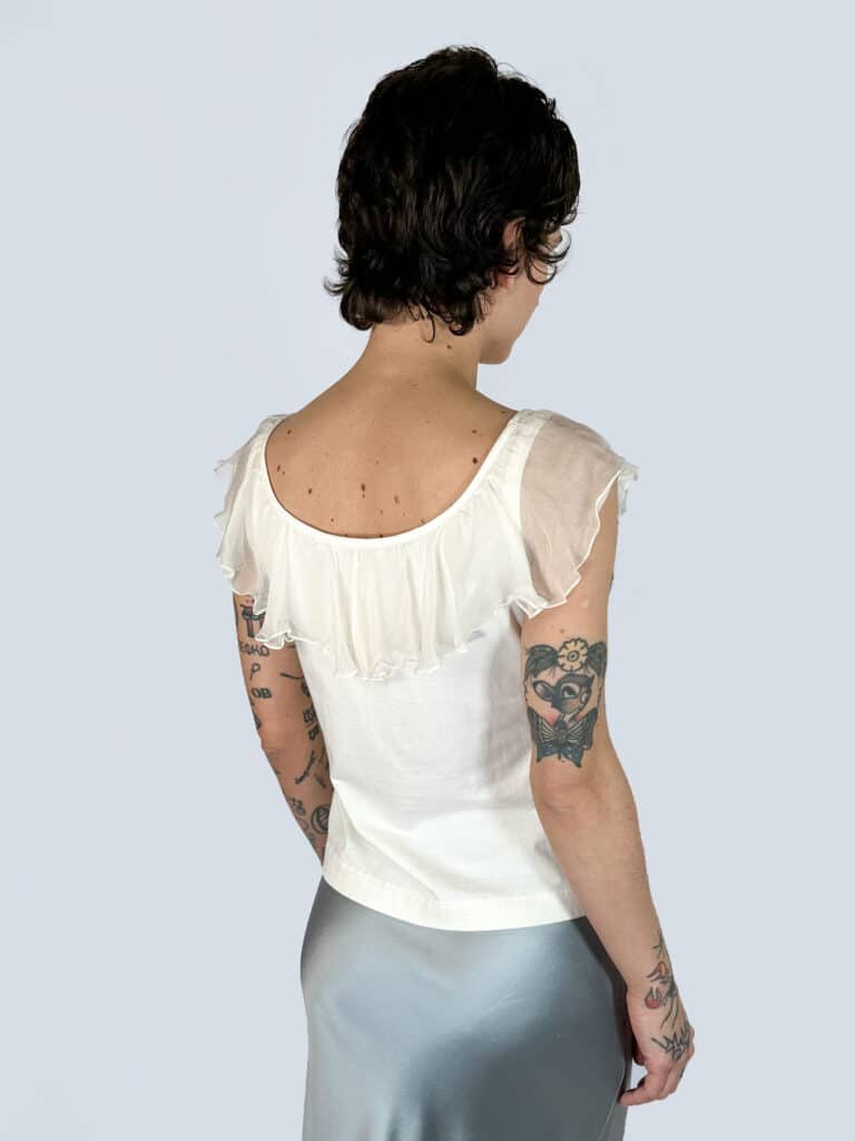 Cotton rouched neckline tank top, 40., photo 3 of 4