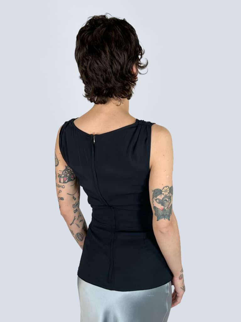 V-neck sleeveless blouse, 38., photo 3 of 4