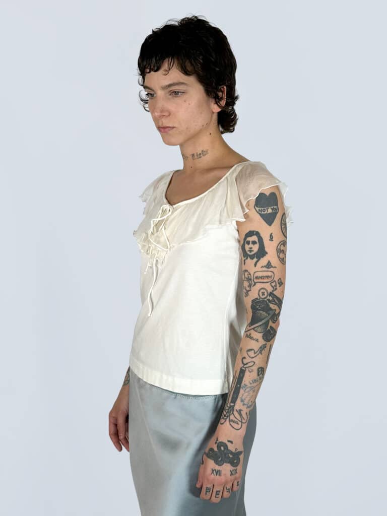 Cotton rouched neckline tank top, 40., photo 2 of 4