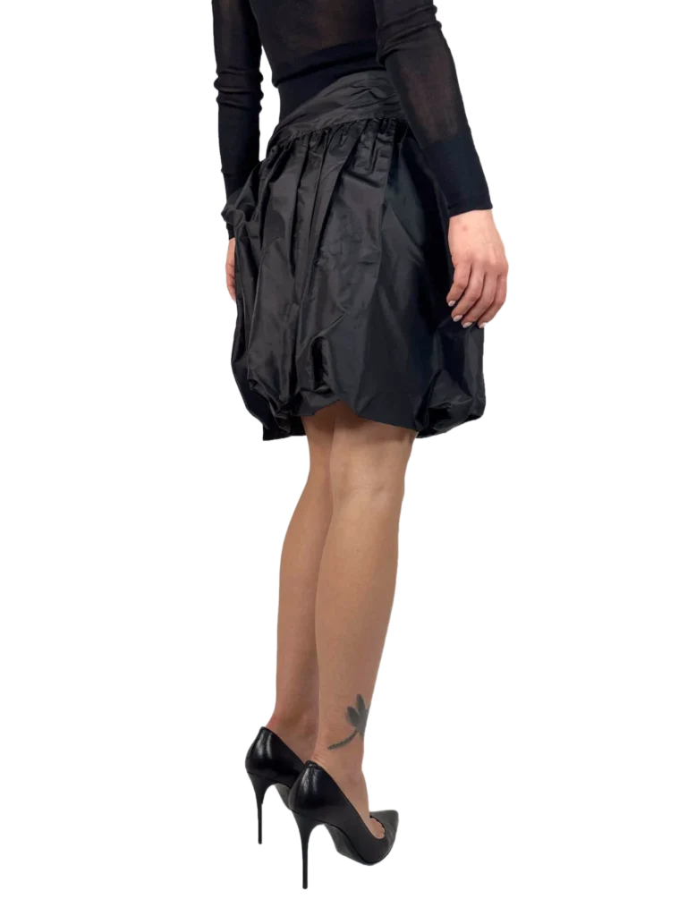 Silk bubble mini skirt., photo 3 of 4