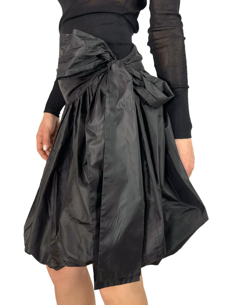 Silk bubble mini skirt., photo 4 of 4