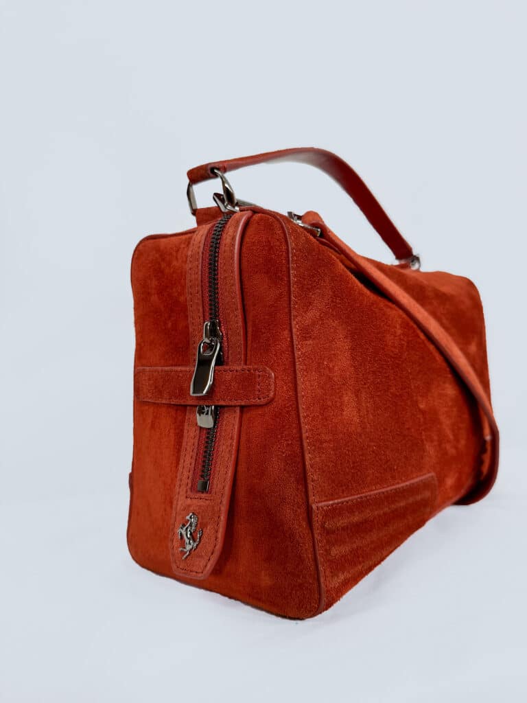 Borsa a tracolla in pelle scamosciata., foto 6 di 10