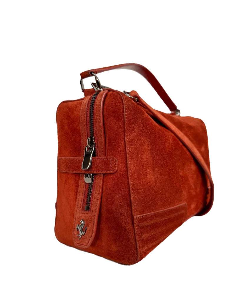 Suede leather shoulder bag., photo 6 of 10
