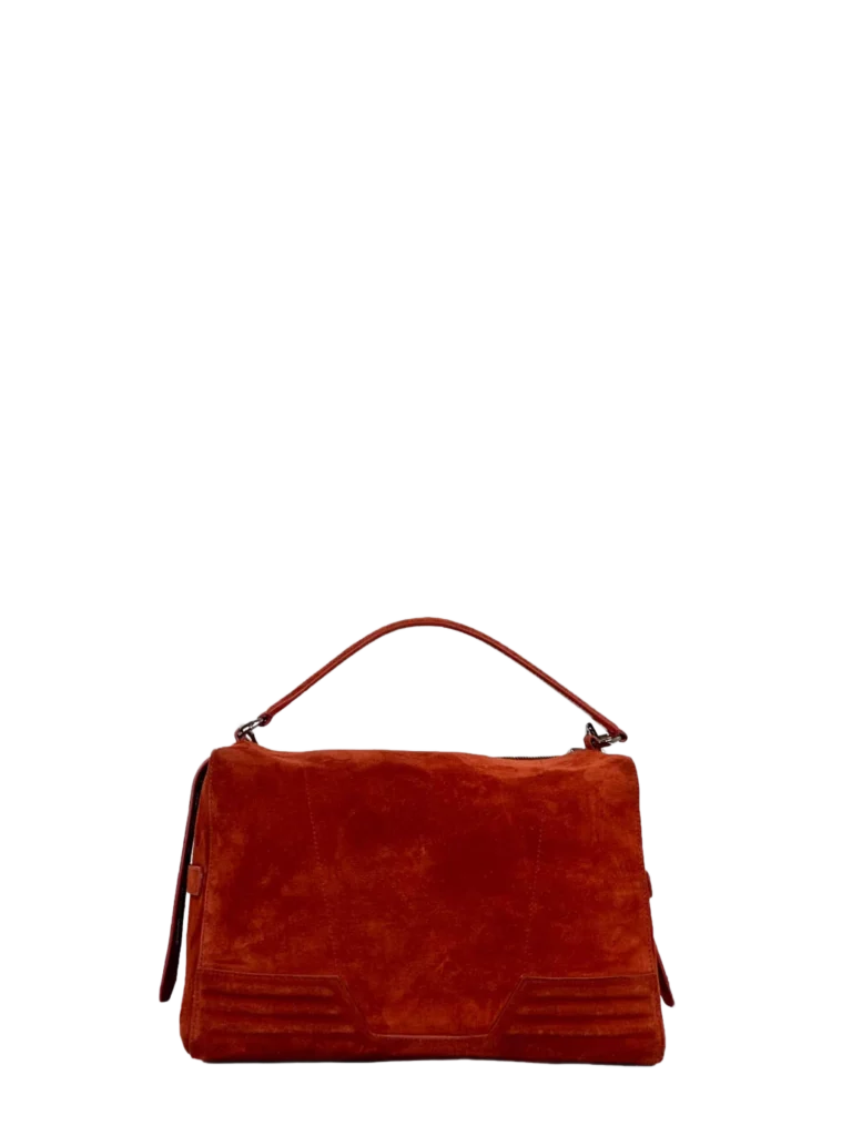 Suede leather shoulder bag., photo 3 of 10