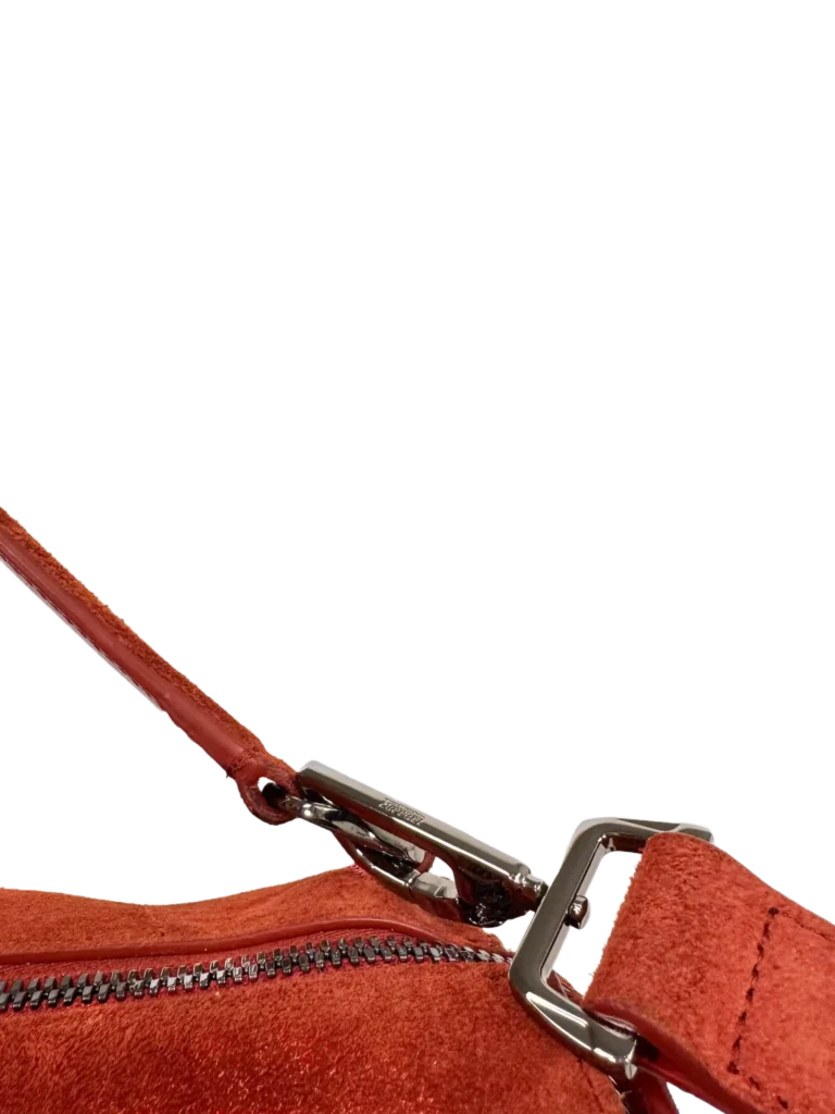 Suede leather shoulder bag., photo 7 of 10