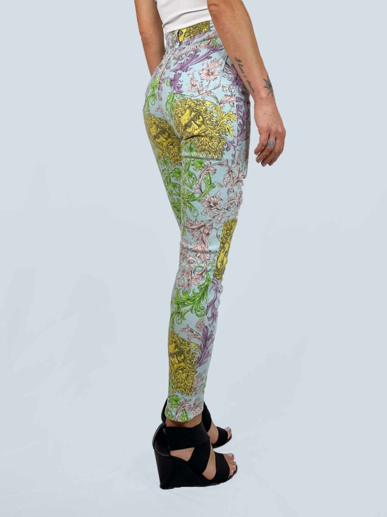 Jeans, pantaloni skinny stampati, 28., foto 3 di 5