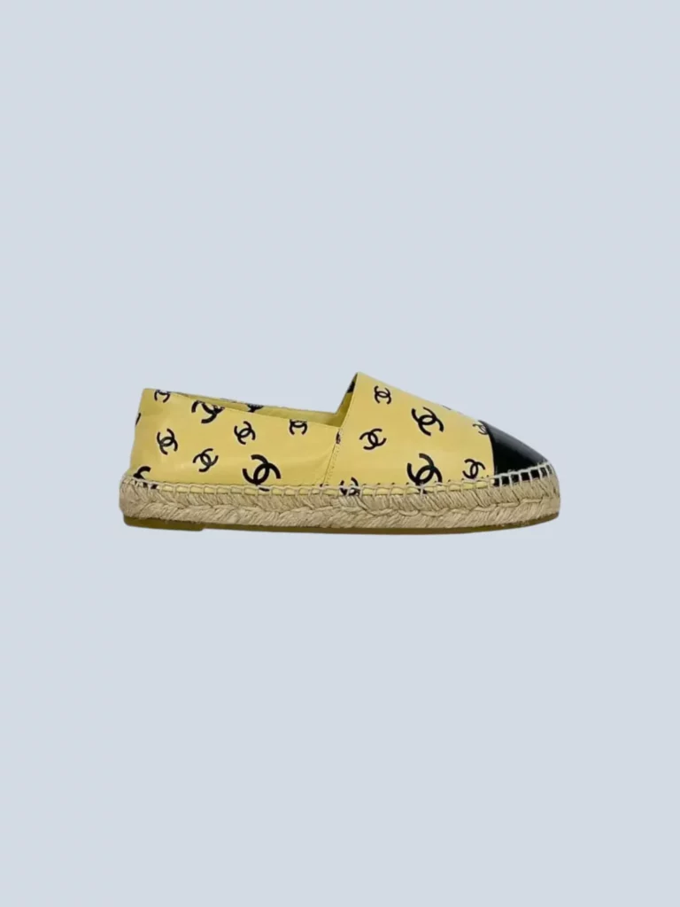 Logo all-over leather espadrilles, 41.